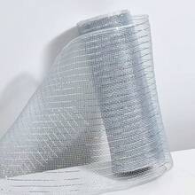 Rotoli di nastro in rete dorata da 26 cm x 9 m per decorazioni fai-da-te di alberi di Natale, corone floreali, decorazioni per la casa, decorazioni natalizie, decorazioni per la stanza, decorazioni natalizie invernali, regali di Natale, decorazioni natalizie