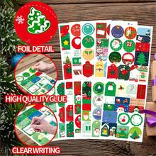 12 Sheets/Set Christmas Gift Label Stickers, Self-Adhesive Gift Stickers & Holiday Gift Name Decals,Cute Christmas Label,Writable Holiday Decoration Labels For Holiday Gift Packaging, Daily General Self-Adhesive Labels, Multi-Style,Christmas Decorations,Christmas ,Christmas Crafts,Gift Decorations, Office Supplies, School Supplies, Back-To-School