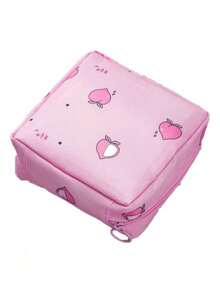 Bolsa De Almacenamiento De Toallas Sanitarias Estilo Dibujos - Rosa - Ver 2