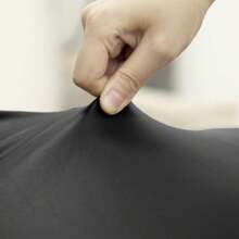 1/4/6 chiếc bọc ghế đẩu tròn co giãn bằng PU, phong cách tối giản hiện đại, đa năng cho phòng khách, phòng ngủ, thân thiện với thú cưng - màu đen - Xem 7