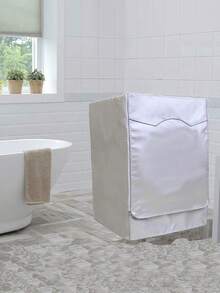 1 Pc Drum Washing Machine And Dryer Waterproof, Sunproof, Dustproof Protective Cover. Oxford Fabric Material, Equipped With Tied Rope For Adjustable Size, Suitable For Most Front-Loading Washing Machines