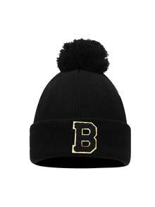 1PC Children A-Z Letter Knitted Caps Girls Hat Kids Beanie Cap Infant Accessories Children Hats Elastic Student Girl Boy Hat