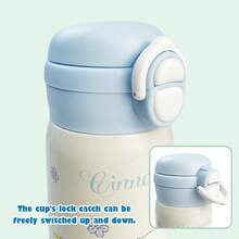 1 bình nước giữ nhiệt bằng thép không gỉ Cinnamon Dog 360ml/12.17oz, chất liệu thép không gỉ 304 + lớp cách nhiệt bền lâu, phù hợp sử dụng tại nhà và cho học sinh. - Màu xanh lam - Xem 2