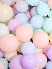 10 pouces Ballons en latex macaron arc-en-ciel assortis, ballons épaissis multicolores pour mariage, décoration de fête d'anniversaire