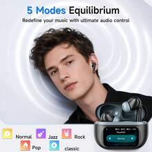 G01 Wireless Earbuds With Active Noise Cancellation, Bluetooth 5.4, Multifunctional Touch Control, Suitable For Sports, Travel, And Gifting - 彩色 - 查看 6