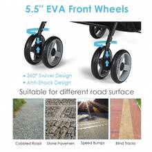 Foldable Lightweight Baby Stroller Travel Pushchair 0-36 Months Age Group 13 Lbs Coffee - 咖啡棕 - 查看 4