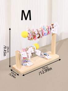 1 pieza Organizador de joyas de dopamina, soporte de madera para accesorios para el cabello, expositor de joyas plegable y multifuncional para scrunchies, pasadores para el cabello, diademas para mujeres, organizador de almacenamiento, esencial de viaje, decoración de otoño, Halloween