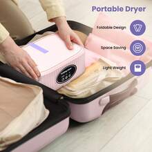 Portable Clothes Dryer, Mini Dryers For Laundry, Small Foldable Electric Compact Drying Machine For Travel,RV, Home & Apartment, With Dry Bag - 查看 5