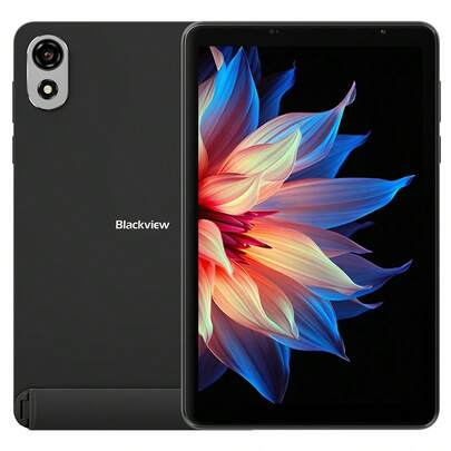 Blackview ZENO 8英寸平板电脑，带SIM卡槽，Android 15游戏平板电脑，配备可拆卸支架，4GB+64GB，8英寸双卡双待4G LTE和5G WiFi，90Hz高清显示屏，支持Widevine L1和GPS