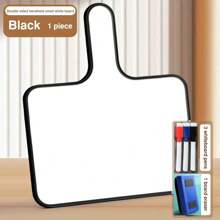 4pcs/Set Hand-Raising Sign Answer Board Whiteboard With Handle Student Erasable Set Small Pocket Handheld Paddle Melamine Whiteboards