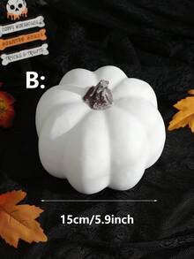 Decoração de abóbora artificial para o Natal e o Dia de Ação de Graças, ideal para mesas e festas de fim de ano.