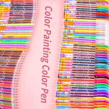 1pc 48/24/18/12 Colors Fluorescent Highlighter Pen, Glitter Gel Pen, Glow Pen, Shiny Jelly Pen For Journaling, Note Taking, Outlining, Watercolor Painting