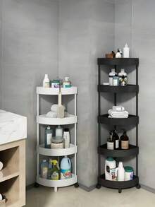 Corner Bathroom, Triangular Corner Rack, Floor-Standing Toilet, Washroom, Bathroom, Storage Rack, Gap, Multi-Layer Kitchen Storage Rack Bathroom - Multicolor - View 1