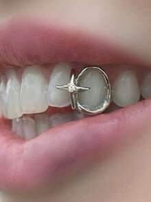 3pcs/Set Hollow Star Combination Arched Hollow Zirconia Stone Decoration, Suitable For Daily Wear, Cosplay, Unisex, Holiday Gift