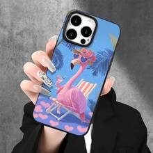 Fundas y carcasas protectoras con diseños coloridos de loros con temática vacacional, compatibles con los modelos 16 Pro, 16, 15 Pro, 14, 14 Plus, 14 Pro, 13, 13 Pro, 12 Pro y 11/11 Pro. Ideales para cumpleaños y celebraciones. - Blanco - Ver 8