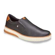 Men's Slip-On Sneakers, Elegant, Comfortable, Easy To Fit, Modern - 黑色 - 查看 3