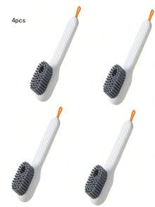 1/2/4pcs Multi-Function Liquid Dispenser Brush, With Soft Bristles, Plastic Handle, No Electricity Required, Ideal For Bathroom, Kitchen, Laundry Room Cleaning - Liquid Shoe Brush - View 17