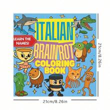 Italian-Style Brain Teaser: Adult Coloring Book, Featuring Quirky Animal Characters And Vibrant Illustrations To Help Relieve Stress. Suitable For Stationery And School Supplies; A Great Gift For Girls, Especially For Valentine's Day And New Year's. - HB055 - View 7
