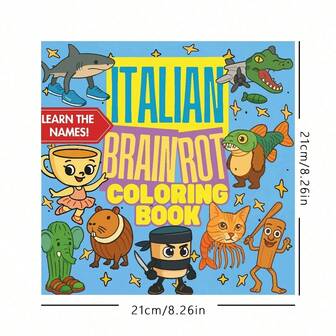 Italian-Style Brain Stimulation: Adult Coloring Book, Featuring Quirky Animal Characters And Vibrant Illustrations To Help You Relieve Stress And Welcome The New School Term. Stationery, Drawing, Christmas, Winter.