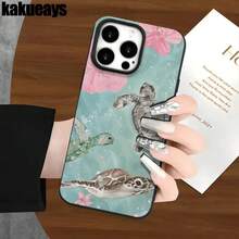 Juego de tres fundas protectoras con diseño estampado y orificios grandes para phone 16 Pro Max, 16, 15 Pro, 14, 14 Plus/14 Pro Max, 13, 13 Pro, 12 Pro, 11/11 Pro. Ideales para regalar en cumpleaños y otras ocasiones especiales. - Blanco - Ver 7
