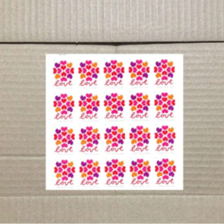2019 Valentine's Day, , Envelopes, Pasteable, Boyfriend, Thank You Cards, Pegatinas, Birthday Cards, Anniversary Cards, Holiday Cards, Blessing Cards,1 Pack/100pcs - 彩色 - 查看 1