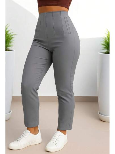 Pantalon de pinzas para dama stretch
