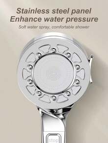 25 Spray Modes Modern Wall Mounted Shower Head, No Electric Needed, High Pressure Handheld Shower Head, Suitable For Bathroom, Home Bathroom Hot Water Shower, Rain Shower Faucet