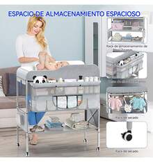 Diaper Changing Table - Grey - View 6