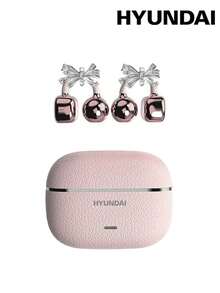 HYUNDAI HY-C03 Fashionable Bluetooth Earphones With Bow Decor, Open-Ear Design, Long Battery Life, Low Latency, Surround Sound, High-Quality Music, Gaming, Calls, Noise Cancellation, Wireless Earbuds, Earrings For Women, Fashion Accessory, Gift For Her - Multicolor + Bow Earrings - View 7