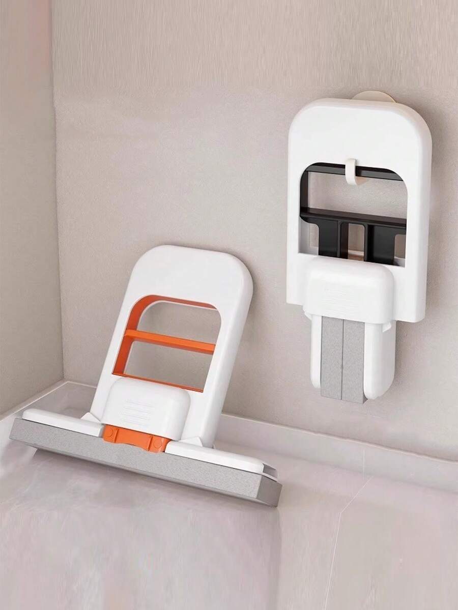 Hand Glass Cleaner, Bathroom Tow Handle, No Hands Needed, Hard Cloth And Convenient Cleaning - Multicolor - View 1