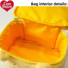 CARE BEARS Care Bears Large Capacity Cute Plush Make Up Bag,Travel Essentials,Care Bear Cartoon Embroidery Design Cosmetic Bag With Handle,Cheer Bear, Gift,Christmas Gifts,Gifts For Women,Halloween