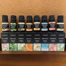 1pc Pure Natural Essential Oil Suitable For Bedroom, Bathroom Multiple Scenes, Fragrant Essential Oil Diffuser Aromatherapy Candle Aromatherapy Stove Diffuser Stone Humidifier Car Aromatherapy Household Aromatherapy Essential Oil (Rose, Lemon, Osmanthus, Freesia, Cherry Blossom, Sea, Mint, White Tea, Vanilla, Ylang Ylang, Lavender 12 Flavors To Choose From 10ml/0.33FL.OZ) Gifts Birthday Graduation