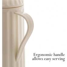 Insulated Coffee Carafe With Glass Lining – Thermal Pitcher For Hot & Cold Beverages, Tea, And Water - White - View 4