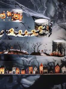 have a good day 1卷2米哥特主题装饰和纸胶带，创意美学贴纸，DIY装饰拼贴工艺用品，节日礼物，个性化剪贴簿学校文具剪贴簿用品