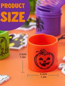 12/24/36 Stücke zufälliger Stil Halloween Spiralfedern Spielzeug im Großpack - Mini Zauberfedern Trick or Treat Spielzeug - Fidget Stressfedern Spielzeug für Halloween Party Geschenke - Klassenzimmer Belohnungsgeschenke