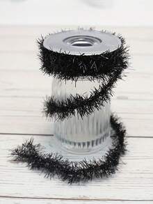 1 rouleau de 300 cm/118,11 pouces de rubans décoratifs colorés en nœud papillon DIY. Bandes à carreaux noirs et blancs convenant pour les décorations de Thanksgiving, Noël, boîtes-cadeaux, couronnes, décorations de porte, décoration d'intérieur et décoration de Noël pour la maison pendant l'hiver.