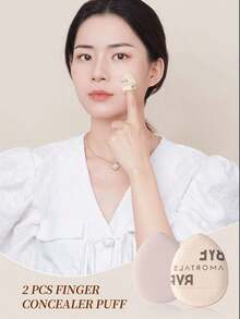 Amortals 2件組臉部美妝蛋套裝附收納盒與2個手指遮瑕美妝蛋，超柔軟黑色芯厚實墊，不吸粉、打造無瑕妝感，乾濕兩用，適合日常上妝、旅行與補妝，熱門平價必備美妝蛋套組 - 彩色 - 查看 10