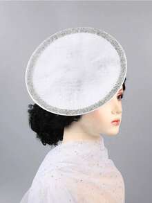 1 pieza Elegante sombrero de fascinador con diadema para mujer con rhinestones, sombrero de cóctel para el Kentucky Derby, accesorios para el cabello para bodas, fiestas de té, clips para el cabello, diademas, regalos, mini gorra