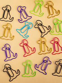 15/30/50/60 piezas Clips de papel con forma de perro de colores - Marcadores de libros de cachorros lindos, adecuados para oficina, escuela, planificador, decoración de fiestas y regalos - Conjuntos - Ver 6