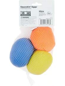 Outward Hound Squeakin' Eggs Plush Dog Toys - 3 Pack - Xe tải Taco - Xem 4