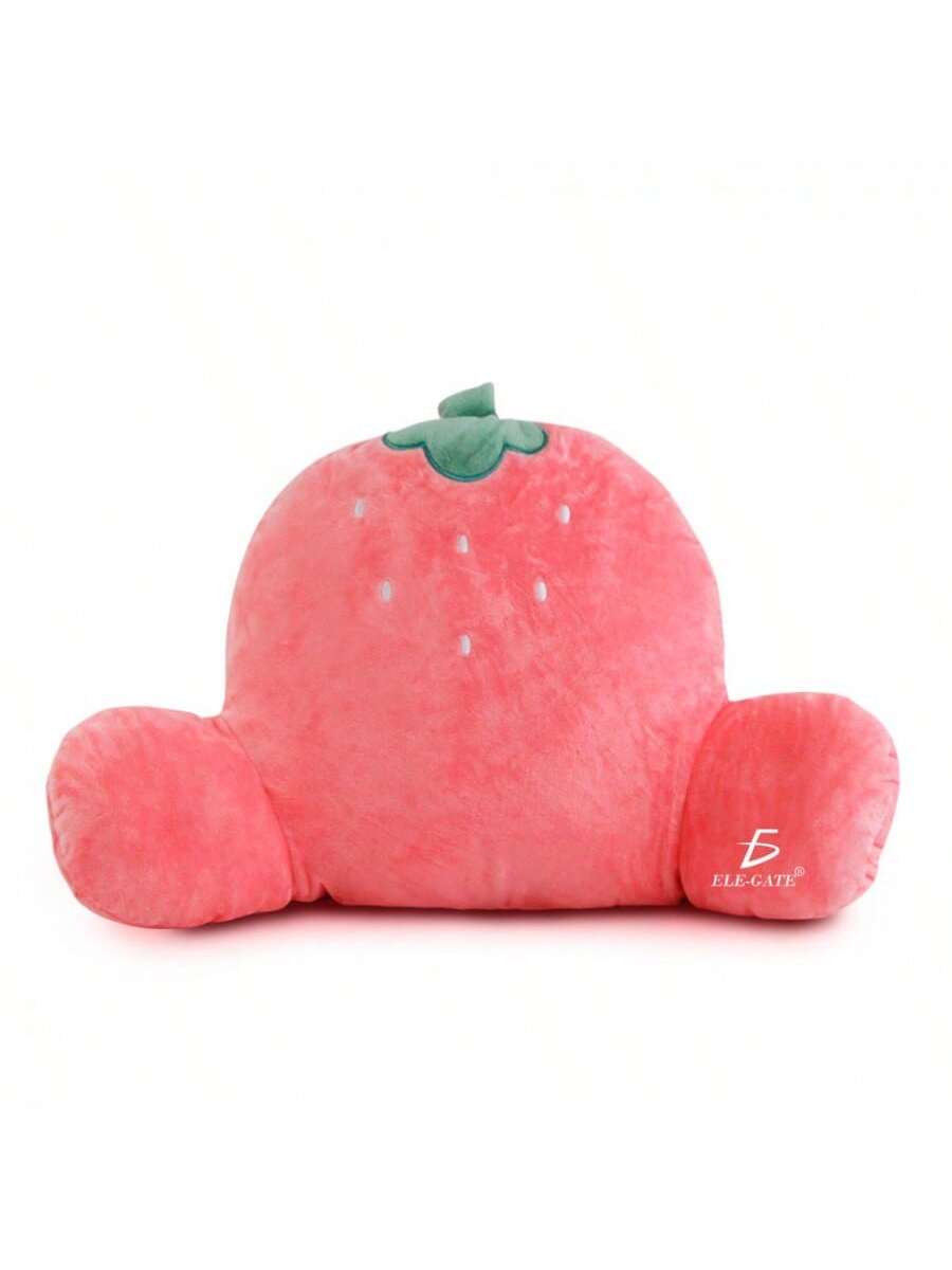 Soporte lumbar de peluche de fresa de 60 cm