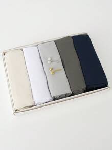 5件装定制礼盒装希贾布雪纺围巾女士纯色披肩头巾伊斯兰头巾