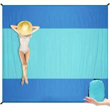 Beach Blanket, Beach Blanket Waterproof Sandproof, Extra Large Beach Mat, Oversized & Compact Sand Free Mat Quick Drying, Lightweight & Durable,Outdoor Blanket For 6 To 8 Adults, Beach Vacation Essentials, Beach Essentials