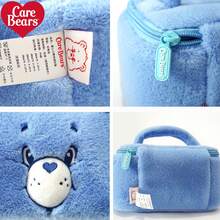 CARE BEARS Care Bears Large Capacity Cute Plush Make Up Bag,Travel Essentials,Care Bear Cartoon Embroidery Design Cosmetic Bag With Handle,Cheer Bear, Gift,Christmas Gifts,Gifts For Women,Halloween