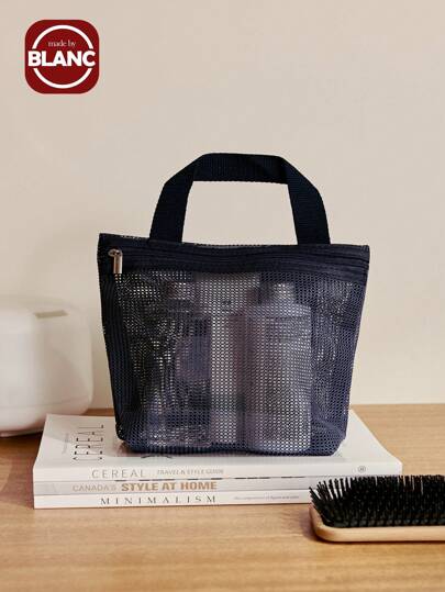 1pc Lightweight Mesh Shower Bag Travel Makeup Bag,Large Capacity Lightweight Toiletry Handbag,Portable Hanging Toilet And Bathroom Organizer, Large Capacity Lightweight Toiletry Handbag Bath Shower Bag Multifunctional Cosmetic Organizer Cute Handbag Travel Essentials Travel Accessories Travel Must Haves