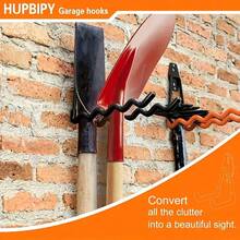 Heavy-Duty Metal Wall-Mounted Ladder Storage Hooks, Unique Wave-Shaped Design, Easy Install Garage Storage Racks, Bicycle Weight Hooks, Multi-Layer Structure, Secure Grooves For Tool Boxes, Ladders, Large Gardening Tools, Space-Saving, Durable, Ideal For Garage, Workshop, Home Organization, Holiday Season, Christmas, Autumn Home Refresh, Enhances Storage Efficiency, Perfect For DIY Projects, Gift Idea For Homeowners, Reliable, Versatile, Keeps Heavy Items Safely Stored.