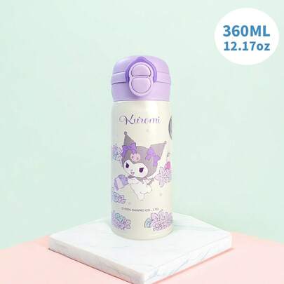 Miniso كوروميراكويتشي كأس عازل فراغي من الفولاذ المقاوم للصدأ 304، سعة 360 مل/12.17 أونصة، من الفولاذ المقاوم للصدأ 304 + عزل طويل الأمد، مناسب للاستخدام المنزلي والطلابي (1 قطعة)