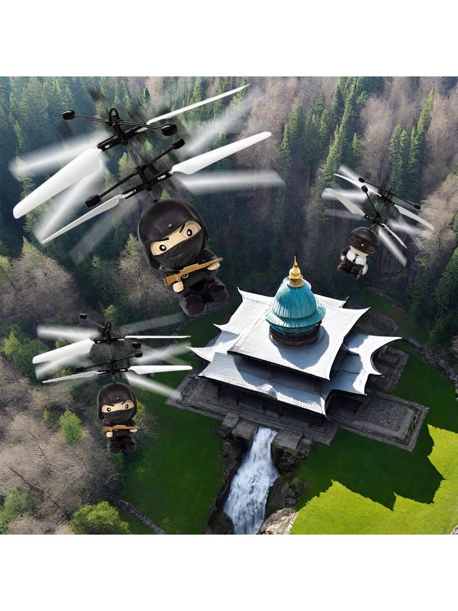 Mini Dron Helicóptero Ninja de Exterior y Caza