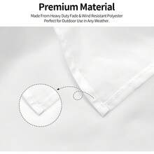 Customize 3x5 Ft Flag Personalize Design Your Own Text/Logo/Picture For Outdoors Indoors Decoration, White 1pcs - 白色1個 - 查看 10