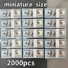 100/200/600pcs New $100 Bill Prop Money, Realistic Fake Paper Currency Toy Bills, Suitable For Christmas And Halloween Decorations, Not Real Money, Ideal For Kids Play - Multicolor - View 15